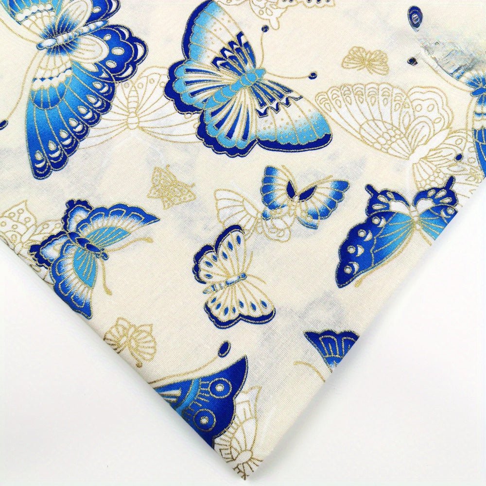 100% Cotton Japanese Style Bronzing Fabric Flower Printed Fabric -