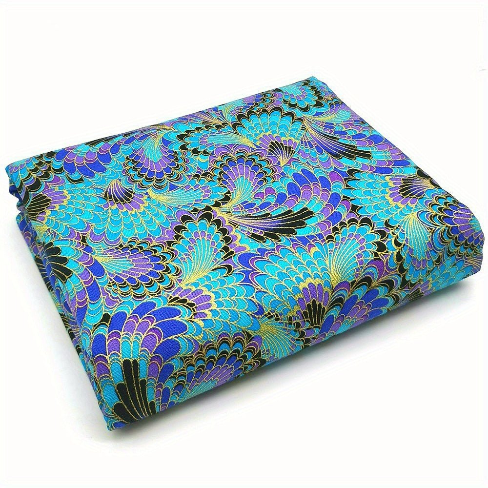 100% Cotton Japanese Style Bronzing Fabric Flower Printed Fabric -