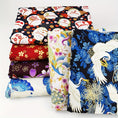 Load image into Gallery viewer, 100% Cotton Japanese Style Bronzing Fabric Flower Printed Fabric -