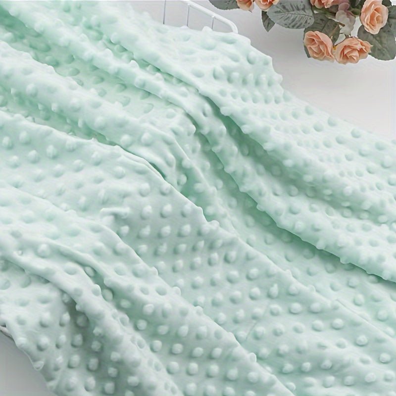 160x50cm Pack Polyester Plush Fleece Fabric, Solid Color Precut Soft Dot Velveteen Material, Machine Washable, for DIY Crafts, Quilting, and Stuffed Animal Projects -