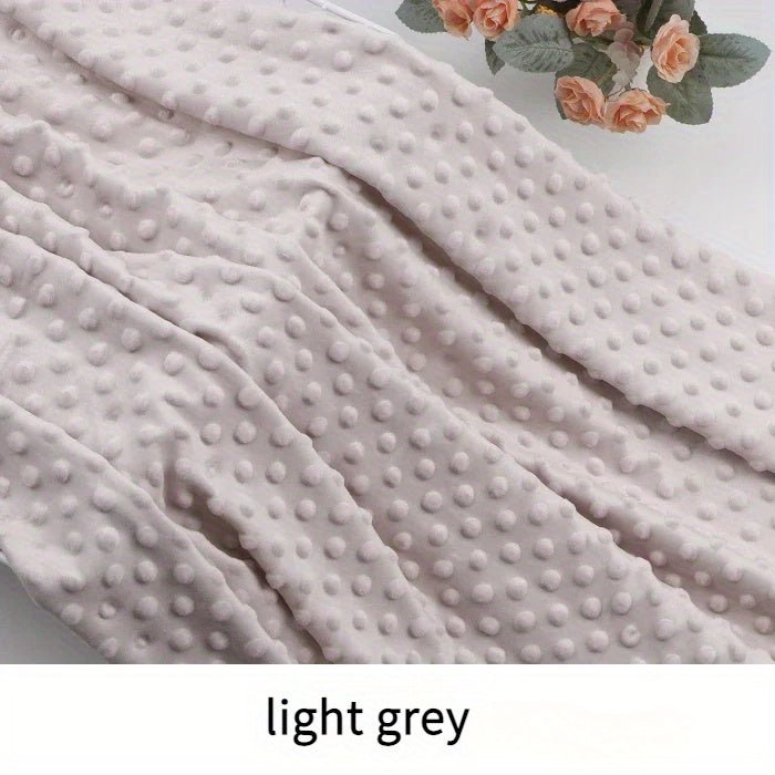 160x50cm Pack Polyester Plush Fleece Fabric, Solid Color Precut Soft Dot Velveteen Material, Machine Washable, for DIY Crafts, Quilting, and Stuffed Animal Projects -