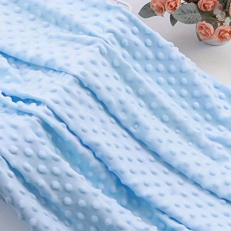 160x50cm Pack Polyester Plush Fleece Fabric, Solid Color Precut Soft Dot Velveteen Material, Machine Washable, for DIY Crafts, Quilting, and Stuffed Animal Projects -