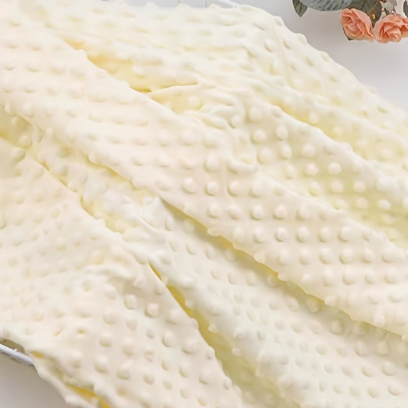 160x50cm Pack Polyester Plush Fleece Fabric, Solid Color Precut Soft Dot Velveteen Material, Machine Washable, for DIY Crafts, Quilting, and Stuffed Animal Projects -