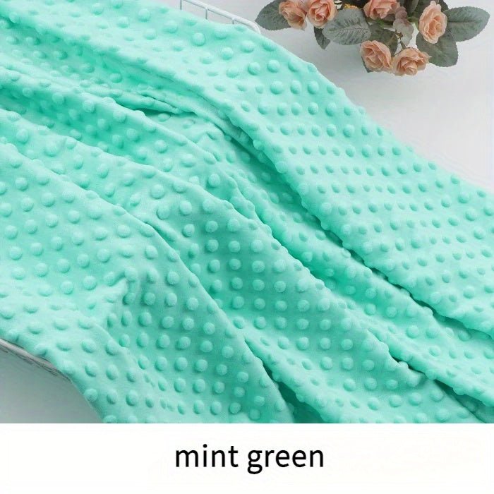 160x50cm Pack Polyester Plush Fleece Fabric, Solid Color Precut Soft Dot Velveteen Material, Machine Washable, for DIY Crafts, Quilting, and Stuffed Animal Projects -