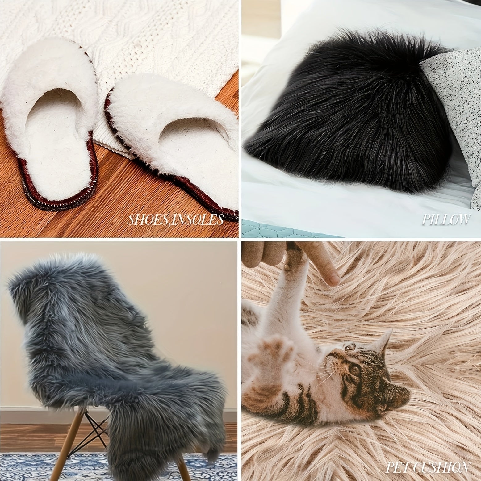 1pc, Half Yard Faux Fur | 45.72cm X 160.02cm Inch | DIY Projects, Craft Supply, Costume, Decoration, Upholstery -