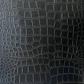 Load image into Gallery viewer, 1pc, PU Leather Fabric, Faux Leather Fabric, Crocodile Pattern Road Leather Fabric, Leather Interior Fabric (0.91 Meter) -