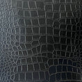 Load image into Gallery viewer, 1pc, PU Leather Fabric, Faux Leather Fabric, Crocodile Pattern Road Leather Fabric, Leather Interior Fabric (0.91 Meter) -