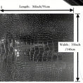 Load image into Gallery viewer, 1pc, PU Leather Fabric, Faux Leather Fabric, Crocodile Pattern Road Leather Fabric, Leather Interior Fabric (0.91 Meter) -