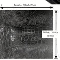 Load image into Gallery viewer, 1pc, PU Leather Fabric, Faux Leather Fabric, Crocodile Pattern Road Leather Fabric, Leather Interior Fabric (0.91 Meter) -