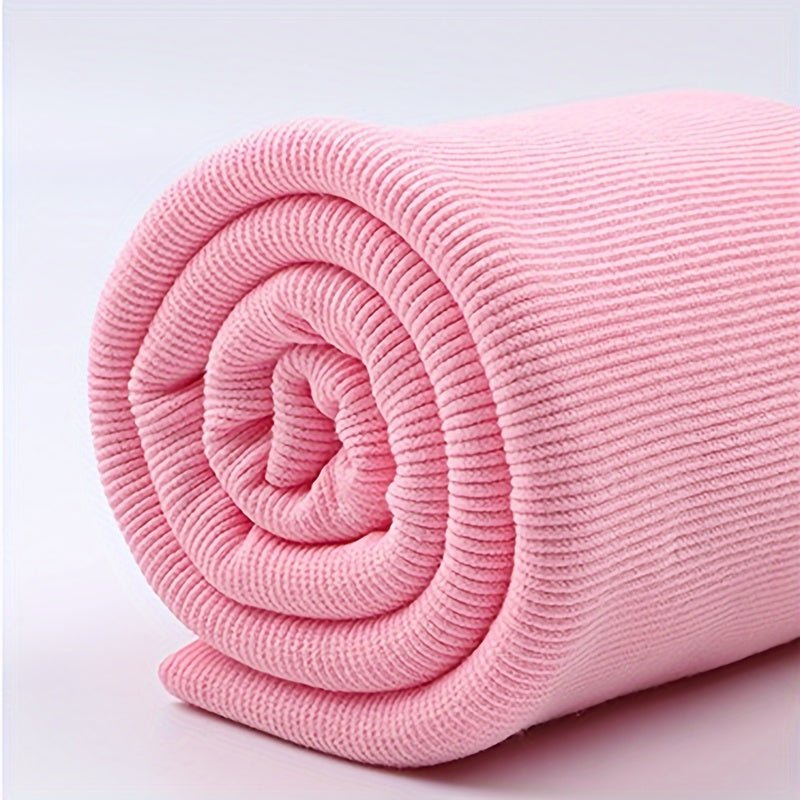 1pc Soft Cotton Roll for Clothing Repairs - Ribbed Cuff, Neckline, Collar & Pants Seam Fixing Cloth in Assorted Colors (Pink, Blue, Green, Beige, Purple, Orange, Brown) - Pre - Cut DIY Sewing Accessories, Sewing Supplies Accessories -