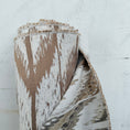 Load image into Gallery viewer, Ikat Jacquard Upholstery Fabric, Earthy Brown Brushstroke Woven Fabric
