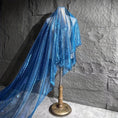 Load image into Gallery viewer, Blue Metallic Fabric, Handmade DIY Fabric Diy Tulle For Sewing Apparel Costumes Craft -