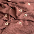 Load image into Gallery viewer, Embroidered Cotton Double Gauze Fabric