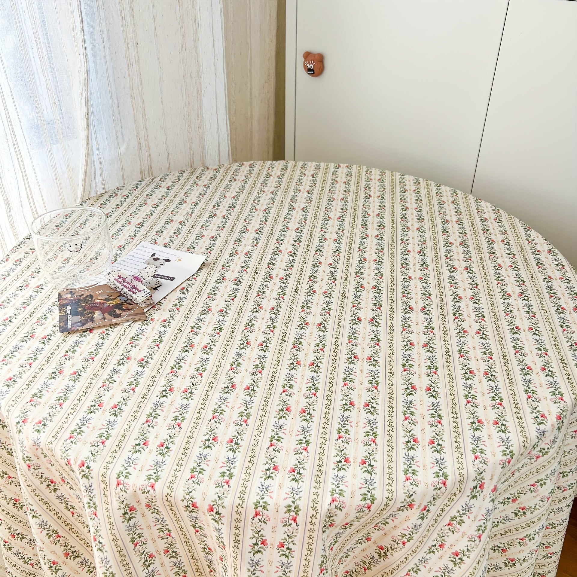 Cotton Floral Print Fabric, Pastoral Style -