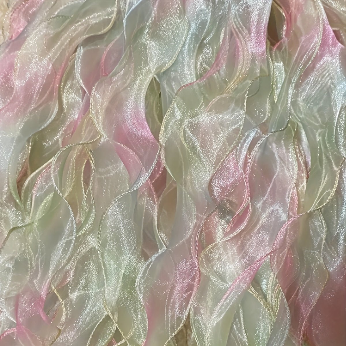 Creative, Rainbow Gradient Organza Ribbon, 6cm Wide - 5 Yards Roll for Crafts, Gift Wrapping & Decorative Packaging Accessories, Ribbon for Crafts -