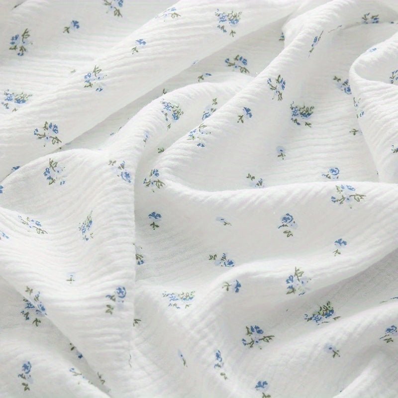 Double Gauze Floral Printed Cotton Fabric -