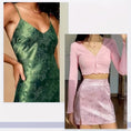 Load image into Gallery viewer, Floral Jacquard Brocade Satin Fabric -