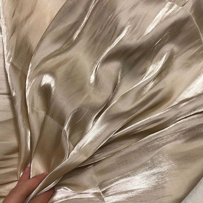 Glitter Gradient Fabric Glossy Satin Sequined Fabric -