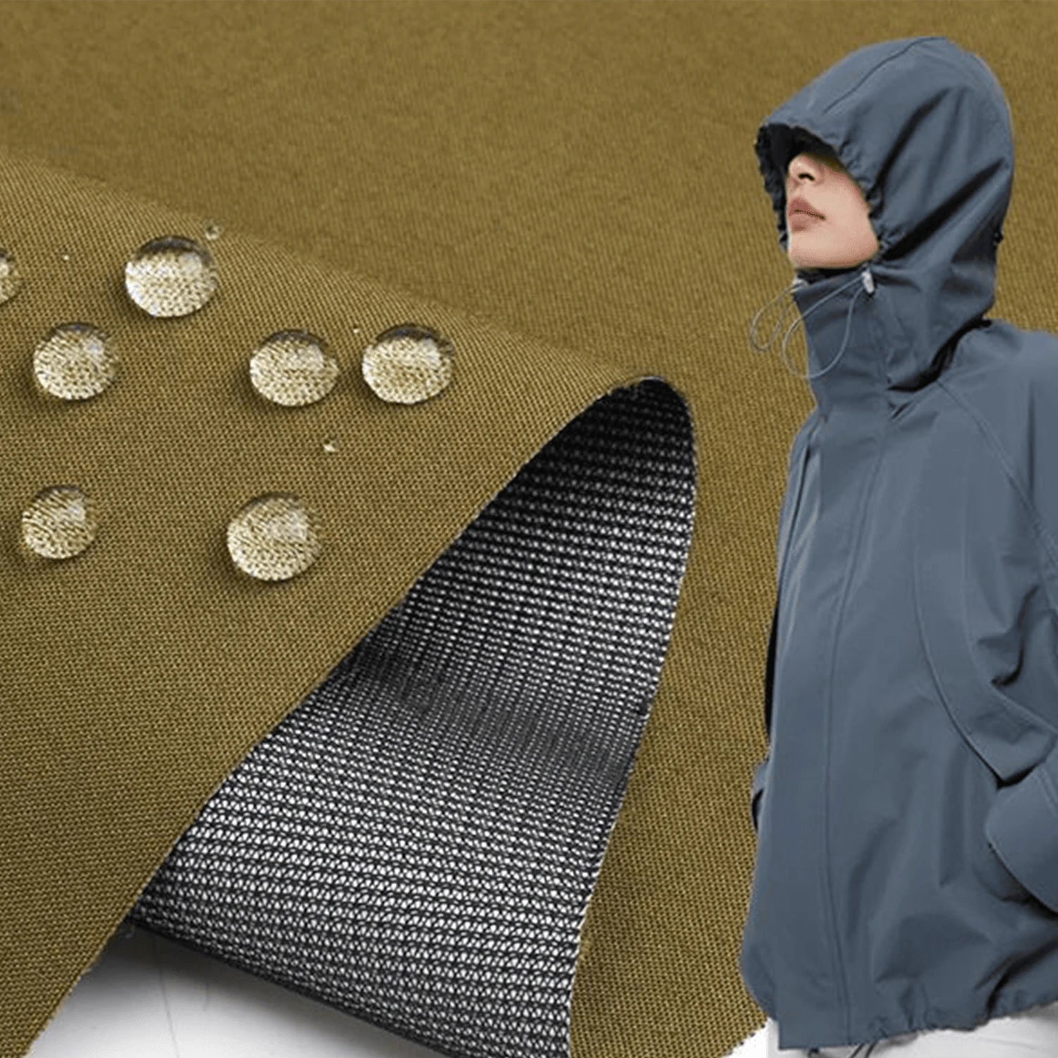 LasilkFabric 100D Waterproof Punching Jacket Fabric, Suited for Bag/Suitcases/Jacket/Outdoor Fabric -