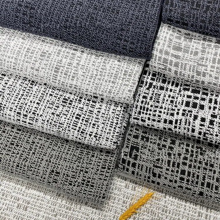 LasilkFabric Luxury High - end Collection Black and White Textured Upholstery Fabric -