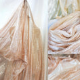 Load image into Gallery viewer, Luxurious Champagne Golden Mesh Tulle Fabric -