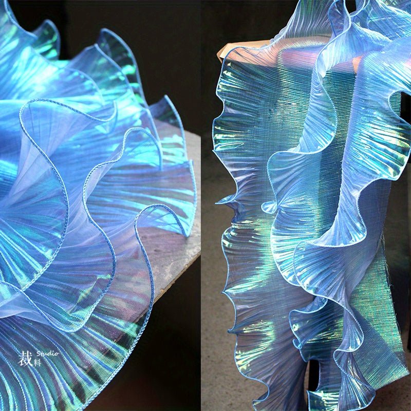 Mermaid Magic Yarn Gradient Ruffled Three - dimensional Pleats Large Lace, Fabric Decorative Sewing Accessories Clothing Accessories -