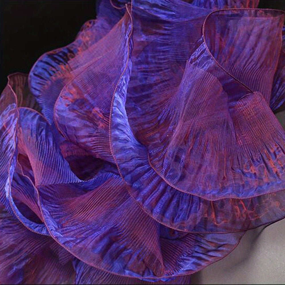 Mermaid Magic Yarn Gradient Ruffled Three - dimensional Pleats Large Lace, Fabric Decorative Sewing Accessories Clothing Accessories -