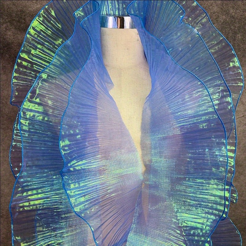 Mermaid Magic Yarn Gradient Ruffled Three - dimensional Pleats Large Lace, Fabric Decorative Sewing Accessories Clothing Accessories -