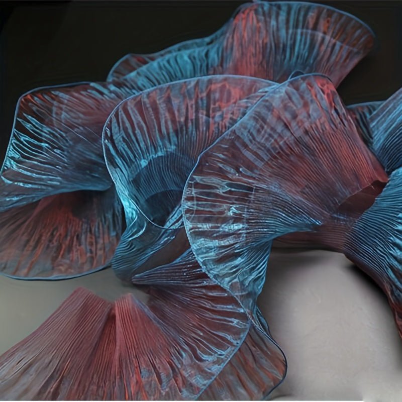 Mermaid Magic Yarn Gradient Ruffled Three - dimensional Pleats Large Lace, Fabric Decorative Sewing Accessories Clothing Accessories -