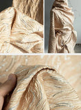 Load image into Gallery viewer, Oil Painting Style Gilt Dimensional Fabric, Designer Fabrics, Fashion Fabrics -