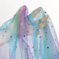 Load image into Gallery viewer, Rainbow Gradient Tulle Fabric with Star & Moon Design, Perfect for DIY Bows, Doll Dresses & Apparel Accessories -