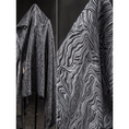 Load image into Gallery viewer, Silver Black Textured Jacquard Designer Fabric -