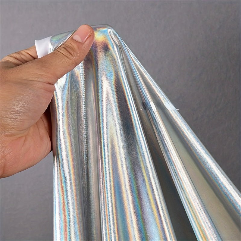 Silvery Colorful Material Graduation Design Elastic Glitter Laser Fantasy Fabric -