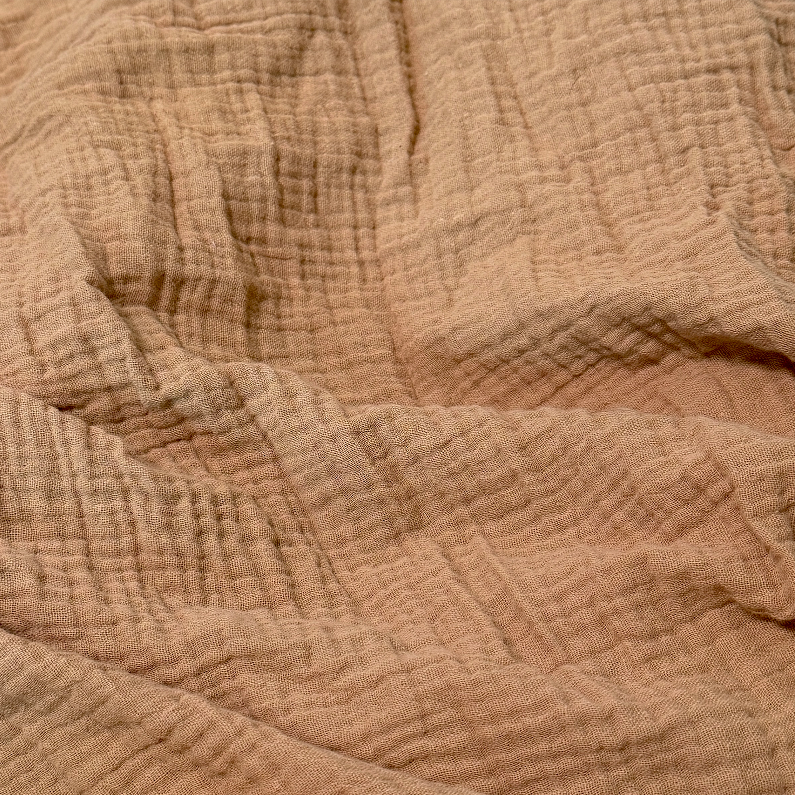 Cotton double gauze fabric texture, view 4