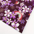 Load image into Gallery viewer, 100% Cotton Japanese Style Bronzing Fabric Flower Printed Fabric - 
