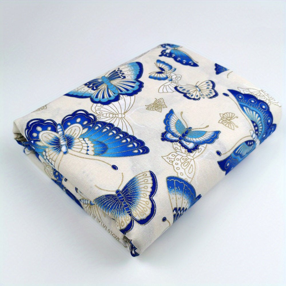 100% Cotton Japanese Style Bronzing Fabric Flower Printed Fabric - 