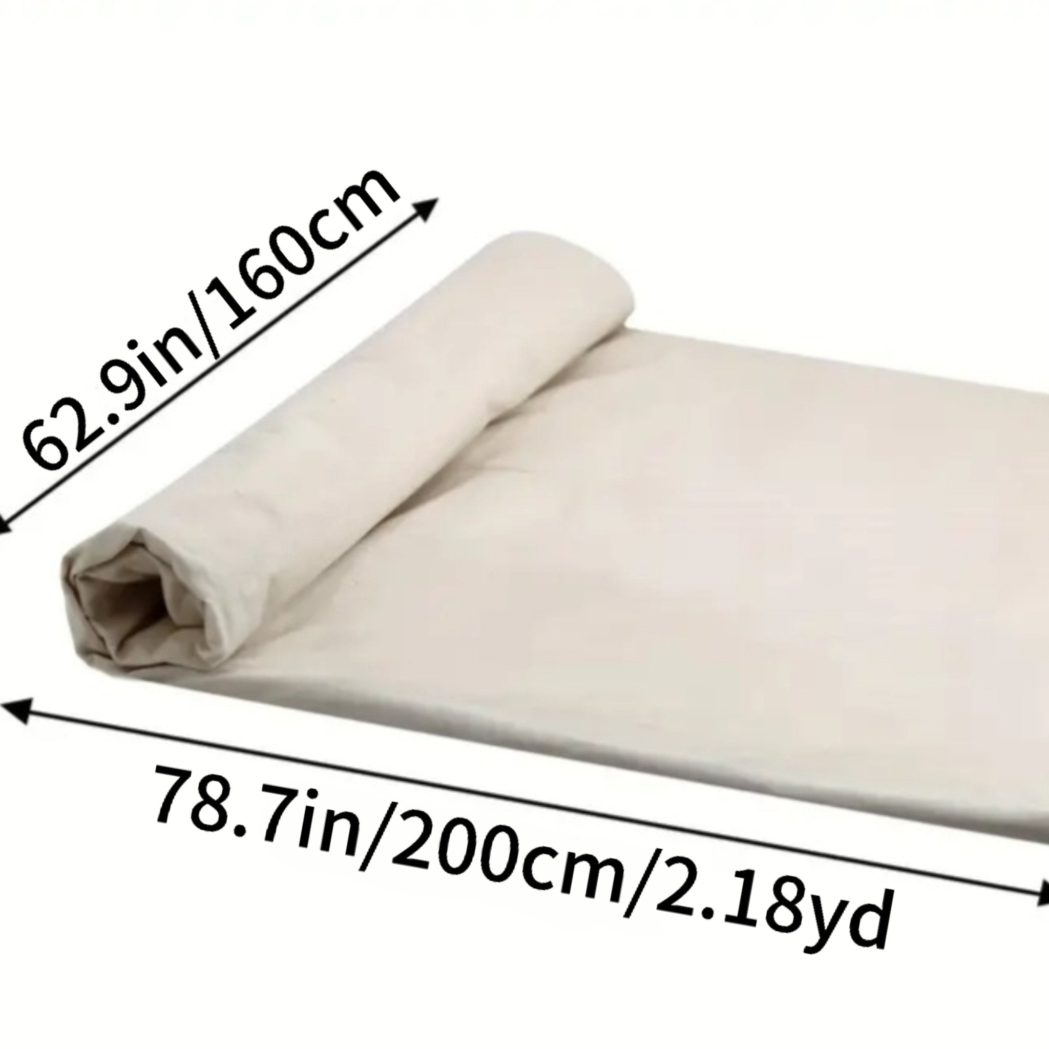 100% Cotton Natural Unbleached Muslin Fabric - 