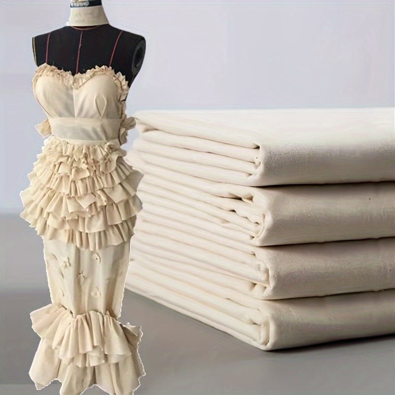 100% Cotton Natural Unbleached Muslin Fabric - 