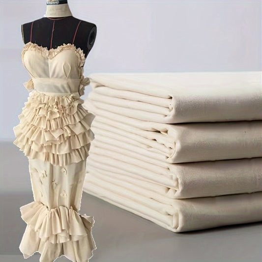 100% Cotton Natural Unbleached Muslin Fabric - 