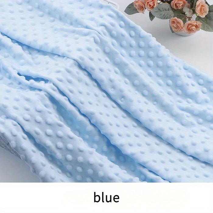 160x50cm Pack Polyester Plush Fleece Fabric, Solid Color Precut Soft Dot Velveteen Material, Machine Washable, for DIY Crafts, Quilting, and Stuffed Animal Projects - 