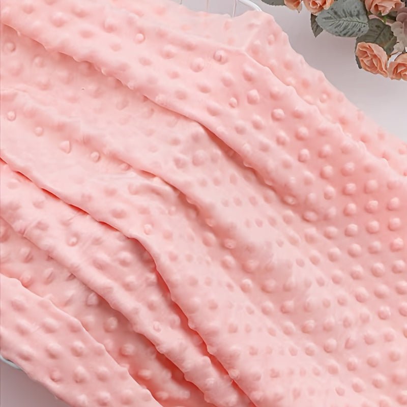 160x50cm Pack Polyester Plush Fleece Fabric, Solid Color Precut Soft Dot Velveteen Material, Machine Washable, for DIY Crafts, Quilting, and Stuffed Animal Projects - 