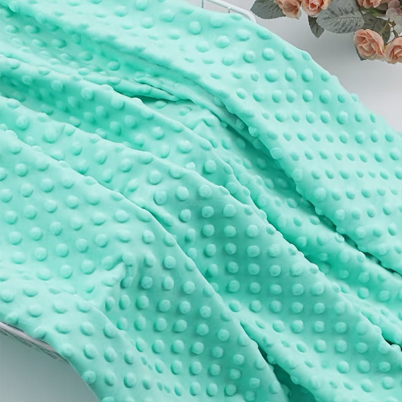 160x50cm Pack Polyester Plush Fleece Fabric, Solid Color Precut Soft Dot Velveteen Material, Machine Washable, for DIY Crafts, Quilting, and Stuffed Animal Projects - 