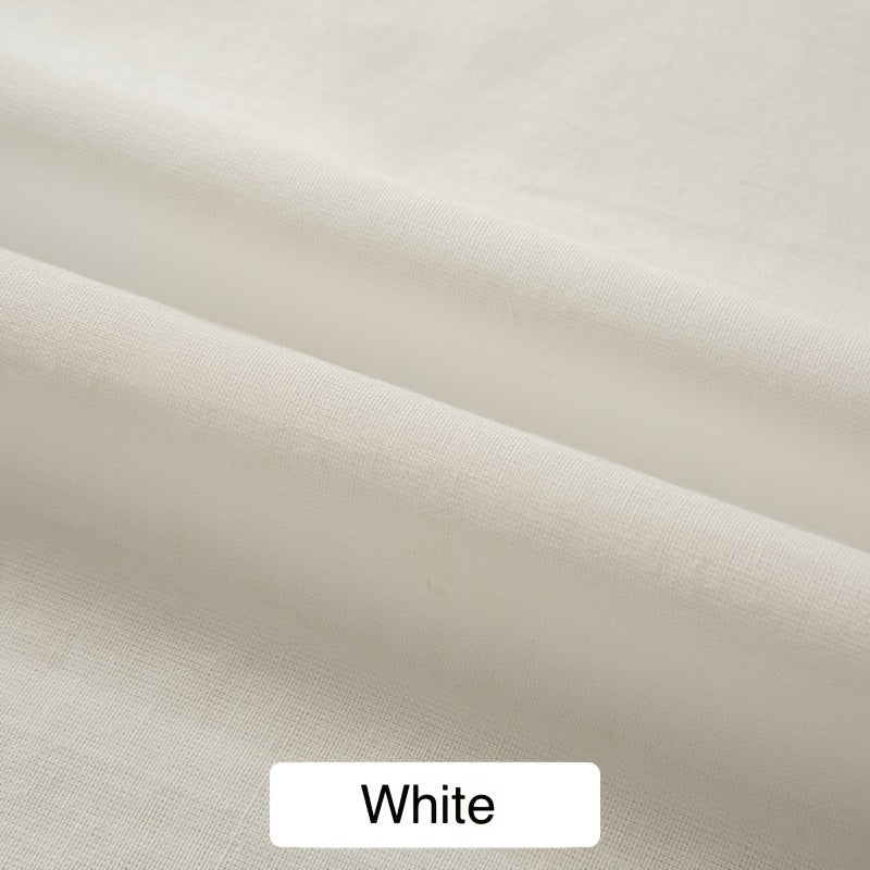 1pc 100% Cotton, Natural Cotton Cut by The Yard, 1 or 2.74 meter, Soft Embroidery Muslin Quilting Fabric Material for Sewing Material, Sewing Crafting, Quilting, Crafts, Binding, Backing and Lining - 
