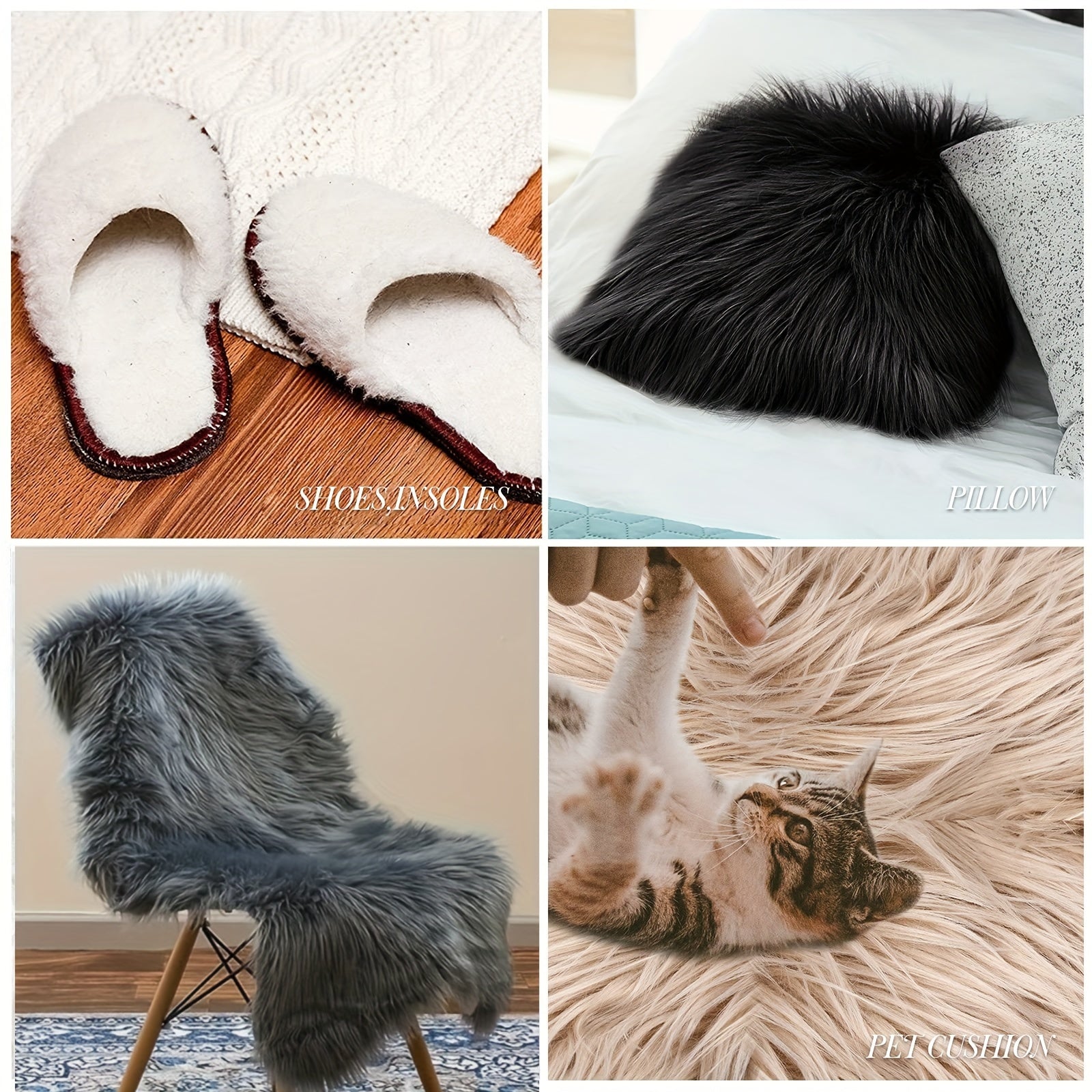 1pc, Half Yard Faux Fur | 45.72cm X 160.02cm Inch | DIY Projects, Craft Supply, Costume, Decoration, Upholstery - 