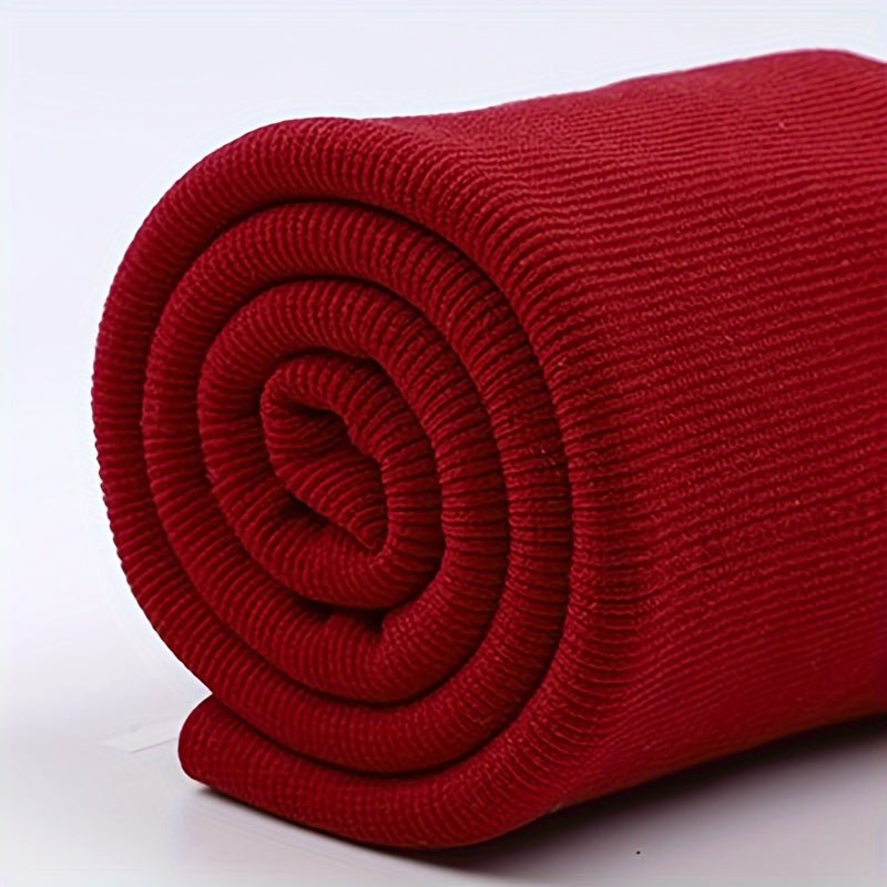 1pc Soft Cotton Roll for Clothing Repairs - Ribbed Cuff, Neckline, Collar & Pants Seam Fixing Cloth in Assorted Colors (Pink, Blue, Green, Beige, Purple, Orange, Brown) - Pre - Cut DIY Sewing Accessories, Sewing Supplies Accessories - 
