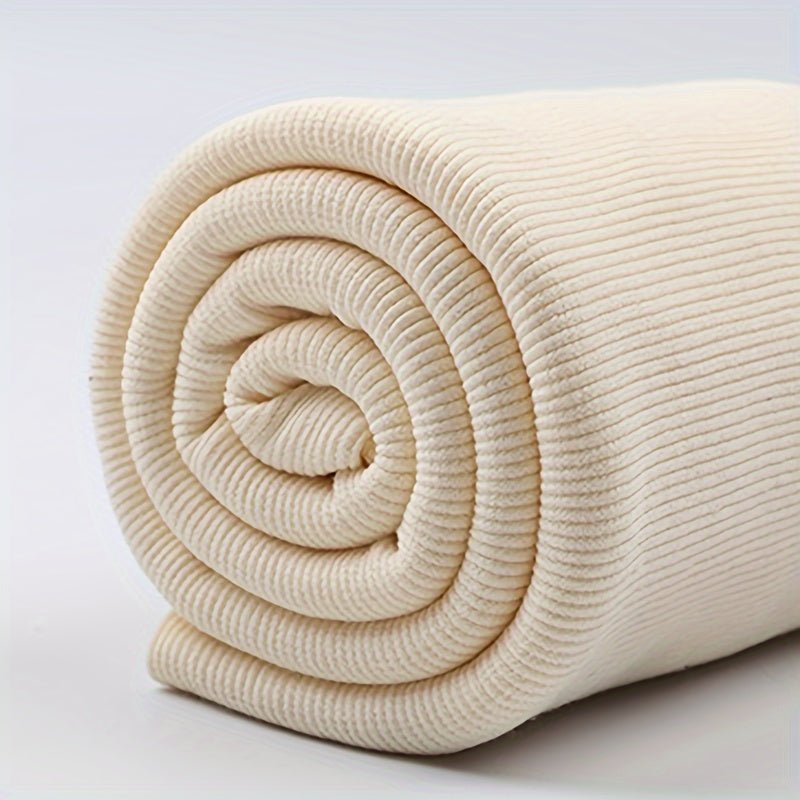 1pc Soft Cotton Roll for Clothing Repairs - Ribbed Cuff, Neckline, Collar & Pants Seam Fixing Cloth in Assorted Colors (Pink, Blue, Green, Beige, Purple, Orange, Brown) - Pre - Cut DIY Sewing Accessories, Sewing Supplies Accessories - 