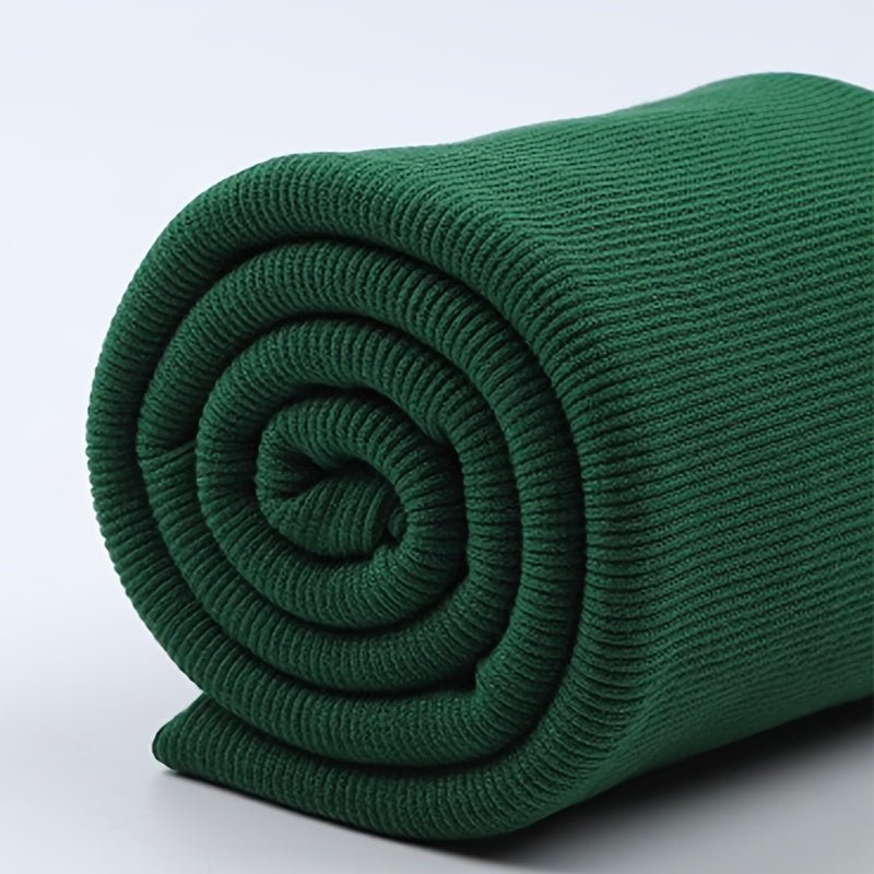 1pc Soft Cotton Roll for Clothing Repairs - Ribbed Cuff, Neckline, Collar & Pants Seam Fixing Cloth in Assorted Colors (Pink, Blue, Green, Beige, Purple, Orange, Brown) - Pre - Cut DIY Sewing Accessories, Sewing Supplies Accessories - 