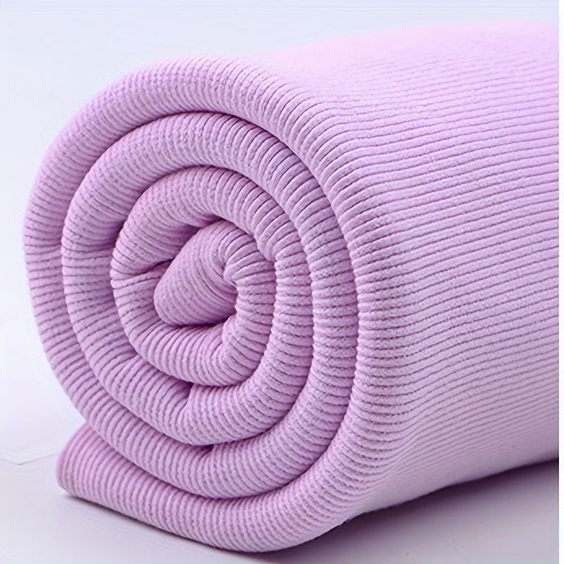 1pc Soft Cotton Roll for Clothing Repairs - Ribbed Cuff, Neckline, Collar & Pants Seam Fixing Cloth in Assorted Colors (Pink, Blue, Green, Beige, Purple, Orange, Brown) - Pre - Cut DIY Sewing Accessories, Sewing Supplies Accessories - 