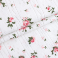 Load image into Gallery viewer, Cotton pointelle knit fabric with openwork texture, view 5
