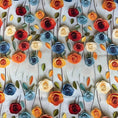 Load image into Gallery viewer, 3D Blooming Flowers Cotton Floral Print Pattern Fabric - 

